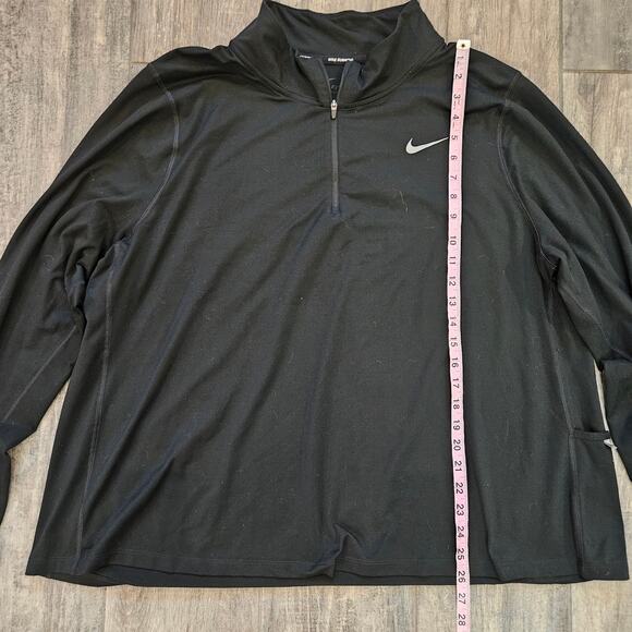 Nike Dri-FIT Element 1/2-Zip Running Top Womens 2X Black Long Sleeve Performance - Picture 3 of 9